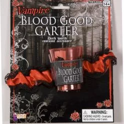 Forum Novelties Red & Black Vampire Blood Garter Costume Accessory