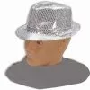 Forum Novelties Silver Sequin Fedora Adult Costume Hat -Footwear Shop FRM 65953 CA