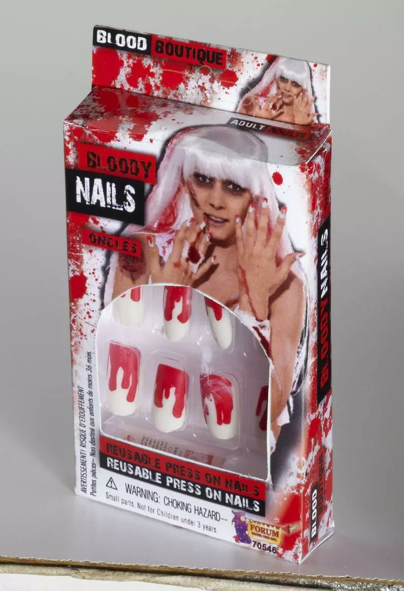 Forum Novelties Bloody Press On Nails Costume Accessory 4 Forum Novelties Bloody Press On Nails Costume Accessory - Image 2