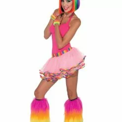Forum Novelties Pink Rainbow Lined Costume Tutu Adult