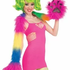 Forum Novelties Club Candy Rainbow Monster Mitt Costume Scarf
