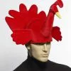 Forum Novelties Plush Red Turkey Costume Hat Adult -Footwear Shop FRM 71391 CA