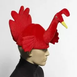 Forum Novelties Plush Red Turkey Costume Hat Adult -Footwear Shop FRM 71391 CB