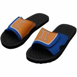 Forever Collectibles Illinois NCAA Mens Shower Slide Flip Flops