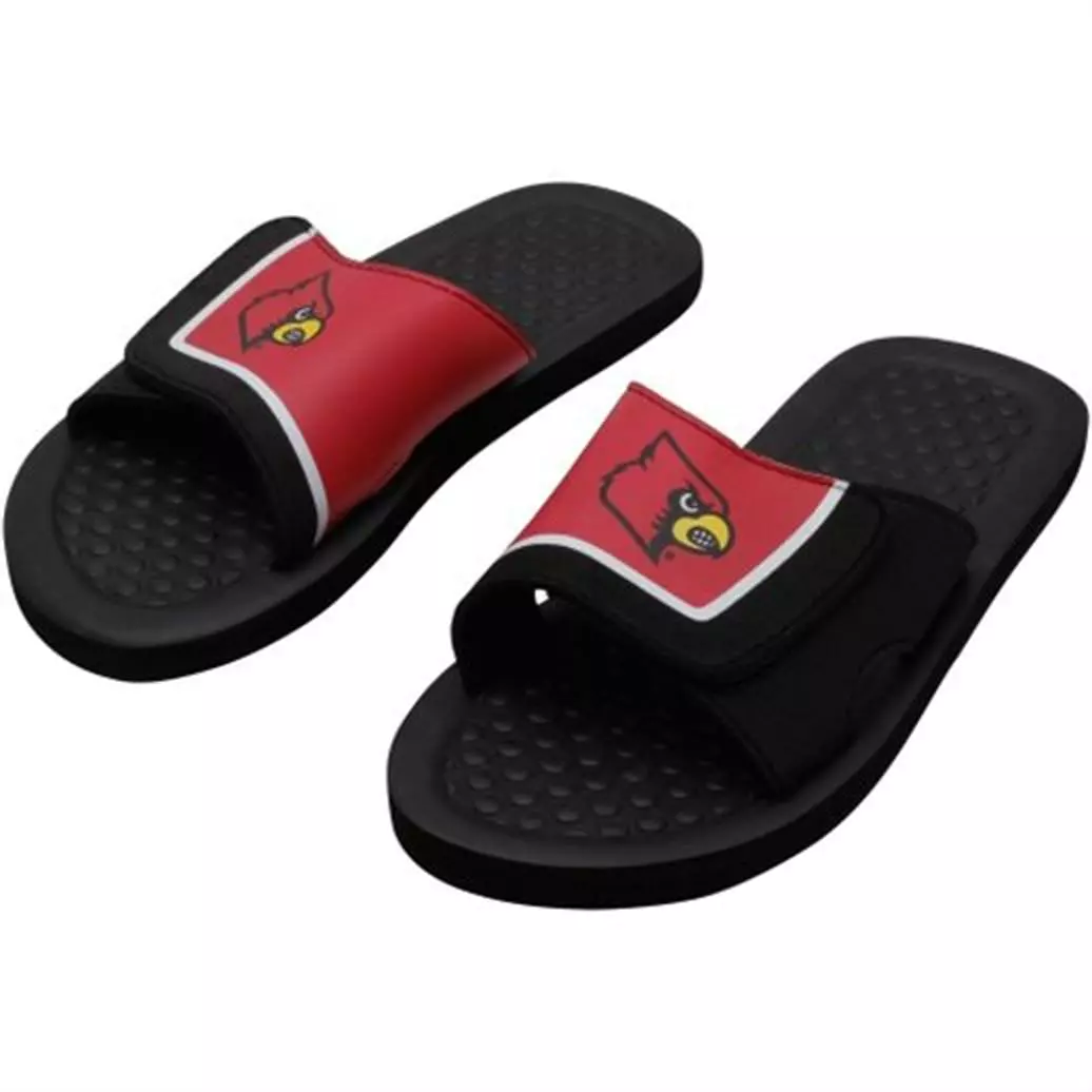 Forever Collectibles Louisville NCAA Mens Shower Slide Flip Flops 3 Forever Collectibles Louisville NCAA Mens Shower Slide Flip Flops