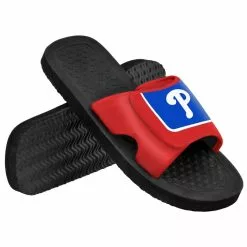 Forever Collectibles Philadelphia Phillies MLB Mens Shower Slide Flip Flops