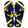 Forever Collectibles Michigan Wolverines Unisex Big Logo Flip Flops