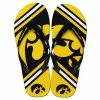 Forever Collectibles Iowa Hawkeyes Unisex Big Logo Flip Flops