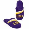 Forever Collectibles LSU Tigers NCAA Adult Glitter Stripe Slide Slipper -Footwear Shop FVC 11985 CA