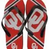 Forever Collectibles Oklahoma Sooners Unisex Big Logo Flip Flops