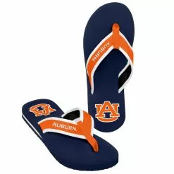 Forever Collectibles Auburn Men's Team Color Contour Flip Flop