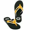 Forever Collectibles Green Bay Packers NFL Mens Team Color Contour Flip Flops -Footwear Shop FVC FFMNNFCTR13GP CA