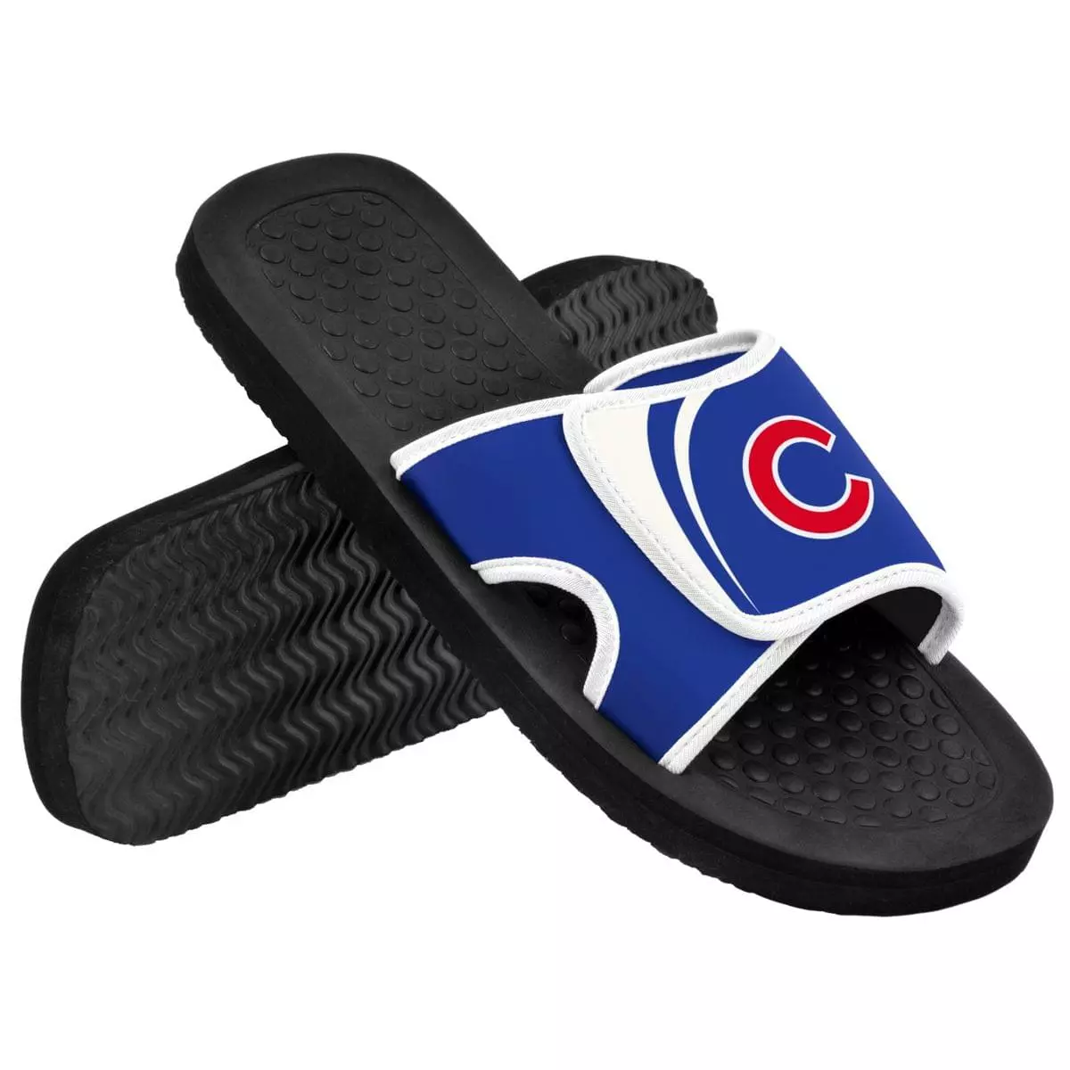 Forever Collectibles Chicago Cubs MLB Mens Shower Slide Flip Flops 3 Forever Collectibles Chicago Cubs MLB Mens Shower Slide Flip Flops