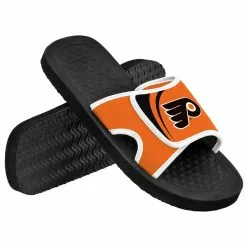 Forever Collectibles Philadelphia Flyers NHL Mens Shower Slide Flip Flops