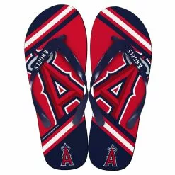 Forever Collectibles Los Angeles Angels MLB Unisex Big Logo Flip Flops