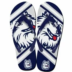 Forever Collectibles Connecticut Huskies Unisex Big Logo Flip Flops