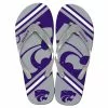 Forever Collectibles Kansas State Wildcats Unisex Big Logo Flip Flops