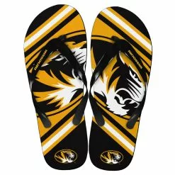 Forever Collectibles Missouri Tigers Unisex Big Logo Flip Flops