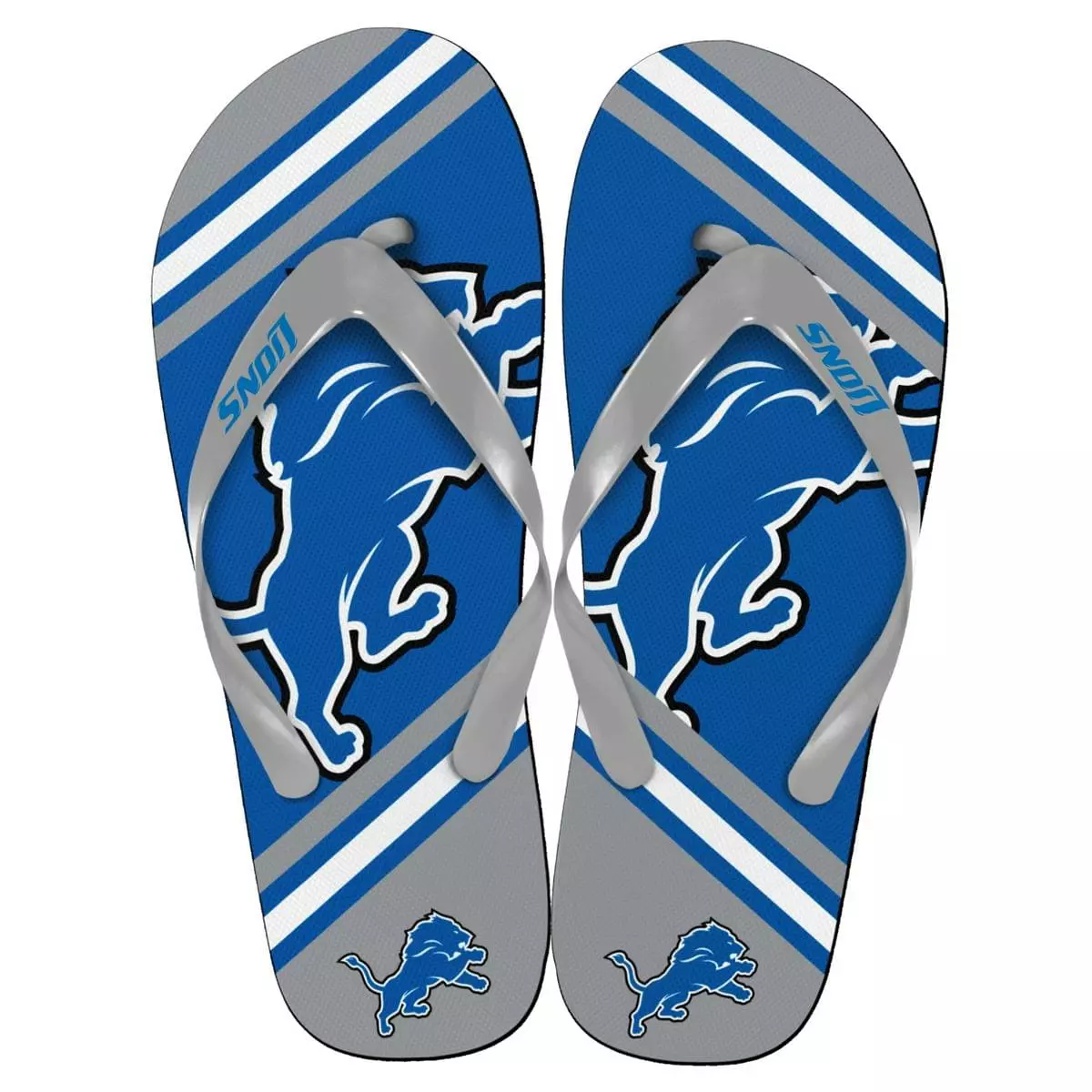 Forever Collectibles Detroit Lions NFL Unisex Big Logo Flip Flops 3 Forever Collectibles Detroit Lions NFL Unisex Big Logo Flip Flops