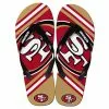 Forever Collectibles San Francisco 49Ers NFL Unisex Big Logo Flip Flops -Footwear Shop FVC FFUNINFBLG13SF CA