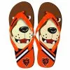 Forever Collectibles Chicago Bears NFL 8-16 Youth Mascot Flip Flops -Footwear Shop FVC KDNF13MS816CB CA