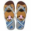 Forever Collectibles Detroit Lions NFL 8-16 Youth Mascot Flip Flops -Footwear Shop FVC KDNF13MS816DL CA