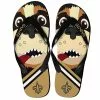 Forever Collectibles New Orleans Saints NFL 8-16 Youth Mascot Flip Flops -Footwear Shop FVC KDNF13MS816NS CA