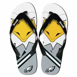 Forever Collectibles Philadelphia Eagles NFL 8-16 Youth Mascot Flip Flops