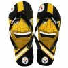 Forever Collectibles Pittsburgh Steelers NFL 8-16 Youth Mascot Flip Flops -Footwear Shop FVC KDNF13MS816PS CA