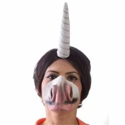 HMS Unicorn Adult Costume Horn Headband & Nose Set