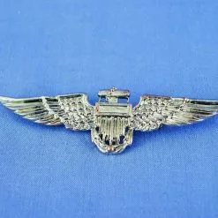 HMS Aviator Pilot Costume Accessory Pin - Silver