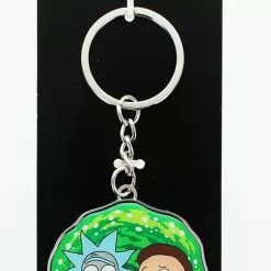 Hot Properties Rick And Morty Metal Keychain: Portal