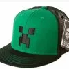 JINX Inc. Minecraft Creeper Face Premium Snap Back Hat Green/Black