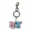 LOUNGEFLY Disney Stitch And Angel Snow Cone Enamel Pendant Keychain -Footwear Shop LFY WDK0628 CA