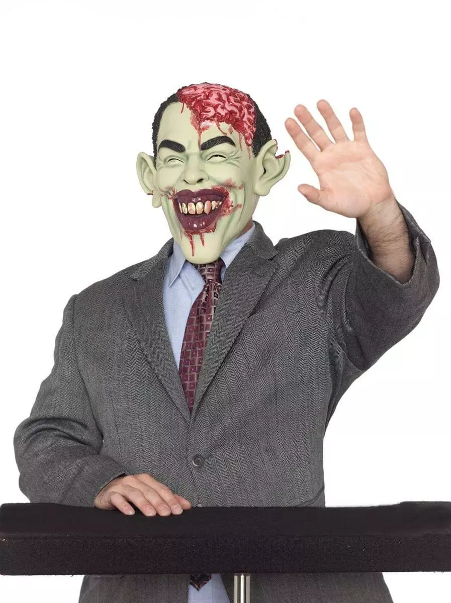 Party King Costumes Celebrity Zombie In Charge Costume Mask Adult 3 Party King Costumes Celebrity Zombie In Charge Costume Mask Adult