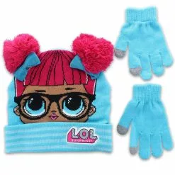 MGA Entertainment LOL Surprise Dolls Girls Winter Beanie & Glove Set | Blue