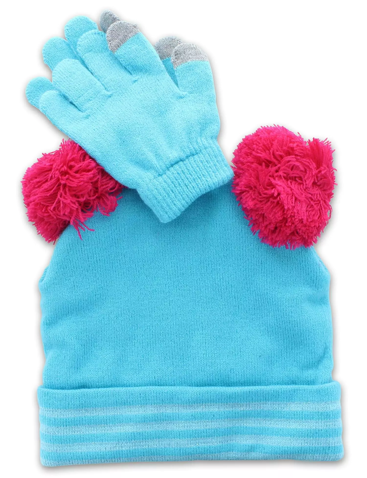 MGA Entertainment LOL Surprise Dolls Girls Winter Beanie & Glove Set | Blue 4 MGA Entertainment LOL Surprise Dolls Girls Winter Beanie & Glove Set | Blue - Image 2