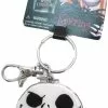 Monogram International Inc. The Nightmare Before Christmas Pewter Key Ring: "Jack Good Day/Bad Day" -Footwear Shop MNG 22552 CA