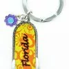 Monogram International Inc. Florida Orange Flip Flop Pewter Key Ring