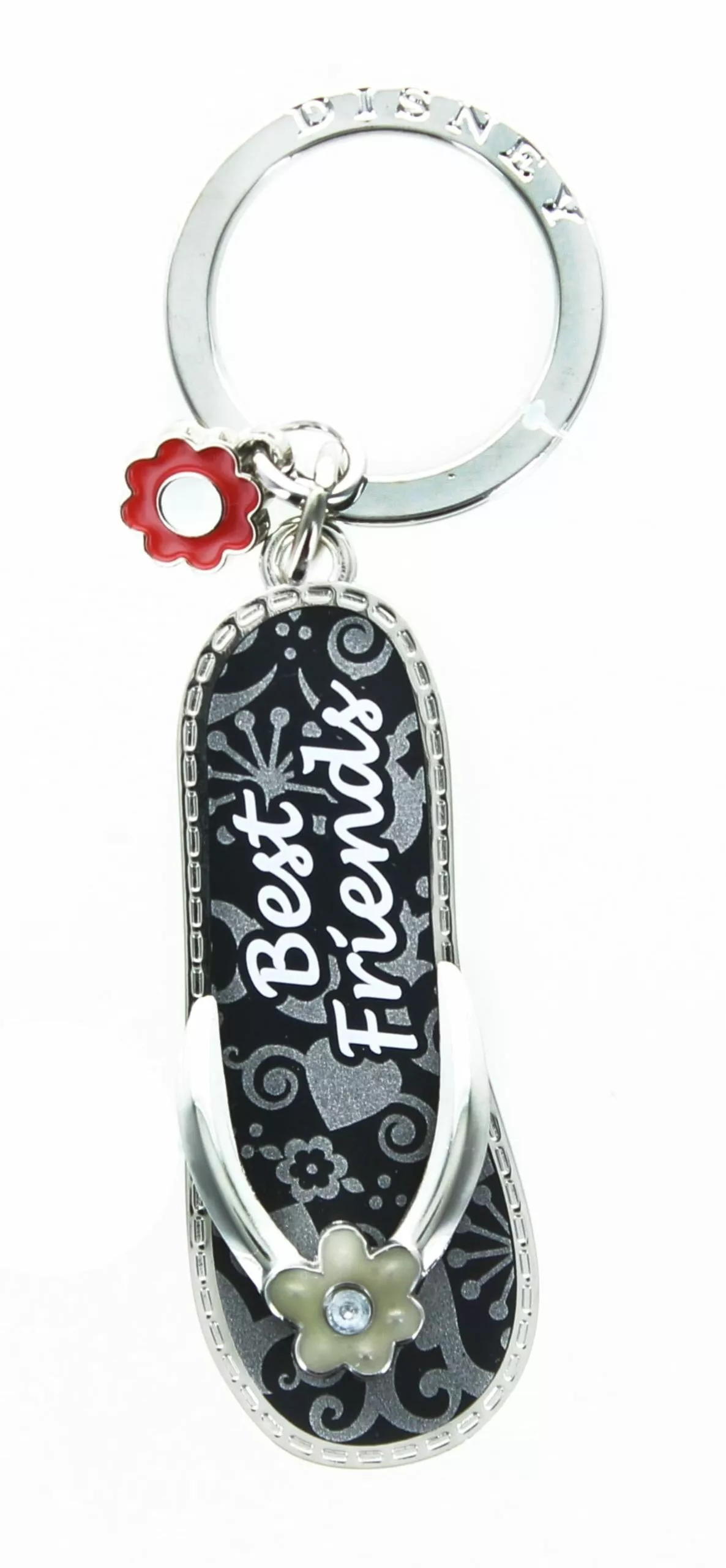 Monogram International Inc. Best Friend Black Flip Flop Pewter Key Ring 3 Monogram International Inc. Best Friend Black Flip Flop Pewter Key Ring