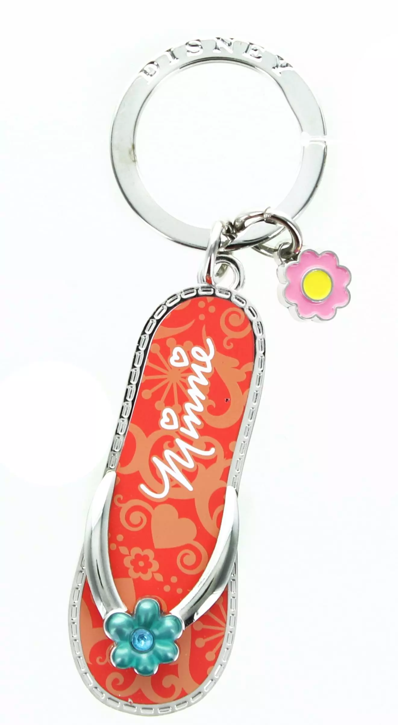 Monogram International Inc. Disney Minnie Mouse Orange Flip Flop Pewter Key Ring 3 Monogram International Inc. Disney Minnie Mouse Orange Flip Flop Pewter Key Ring