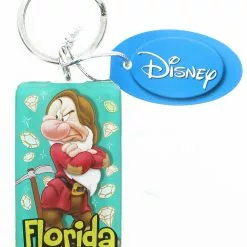 Monogram International Inc. Disney Grumpy Florida Rectangular Lucite Key Ring