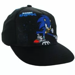 Nerd Block Sonic The Hedgehog "Sonic Boom" Snapback Hat, Black
