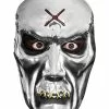 PAPER MAGIC GROUP Maniacs PVC Molded Metallic Silver Zombie Adult Costume Mask -Footwear Shop PMG 6651013 CA