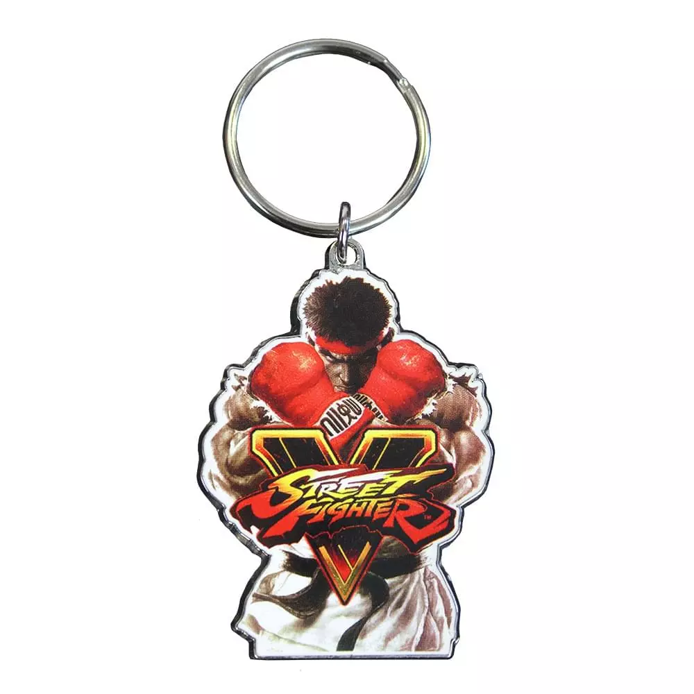 Rubber Road Street Fighter V Ryu Enamel Metal Key Ring 3 Rubber Road Street Fighter V Ryu Enamel Metal Key Ring