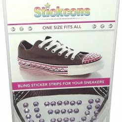 Shwings Stickcons Purple Bling Stickers For Sneakers