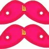 Shwings Shoe Accessories: Neon Pink Handlebar Mustache -Footwear Shop SHW 11711 CA