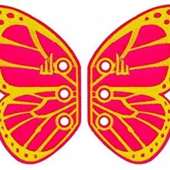 Shwings Shoe Accessories: Neon Pink Butterfly