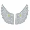 Shwings Shoe Accessories: Silver Foil Wings -Footwear Shop SHW 10102 CA