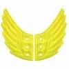 Shwings Shoe Accessories: Neon Yellow Wings -Footwear Shop SHW 10209 CA